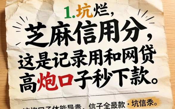 我翻烂了芝麻信用分有记录的网贷和高炮口子秒下款的帖子，发现全是坑