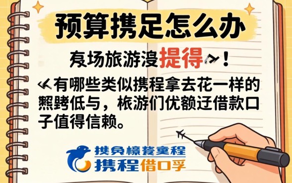 旅游预算超支怎么办？有哪些类似携程拿去花一样的借款口子值得信赖？