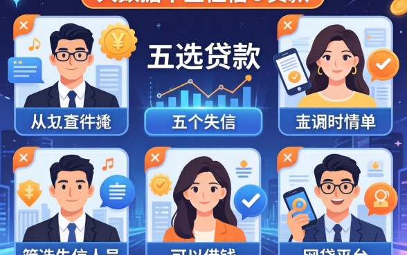 不看大数据不查征信的贷款，筛选五个失信人员可以借钱的网贷平台