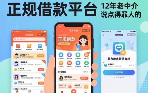 容易通过正规借款平台的有哪些软件？12年老中介说点得罪人的
