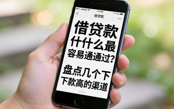手机借款什么最容易通过？盘点几个下款率高的渠道
