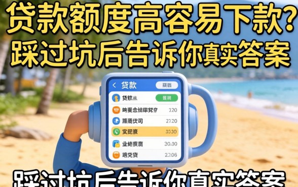 有什么贷款额度高容易下款？我踩过坑后告诉你真实答案