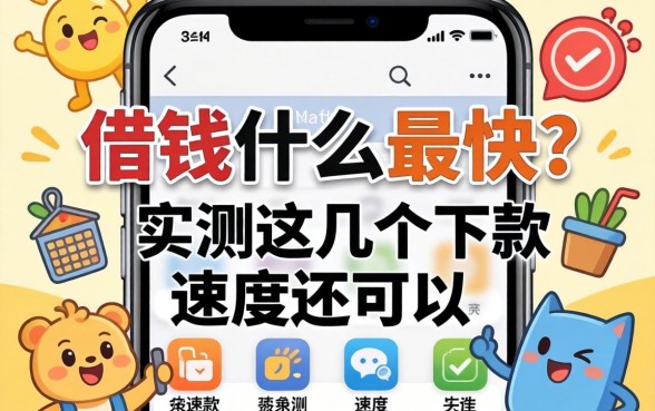 手机借钱什么最快？实测这几个下款速度还可以