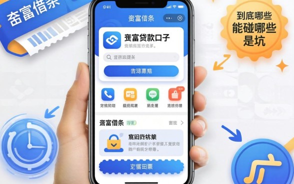 类似奇富借条app一样的贷款口子，到底哪些能碰哪些是坑？
