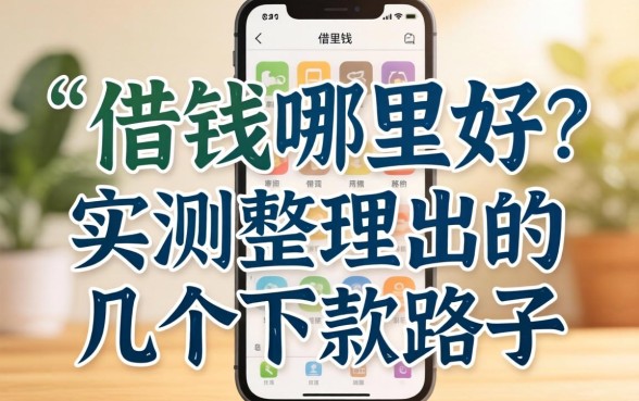 手机上借钱哪里好？实测整理出的几个下款路子