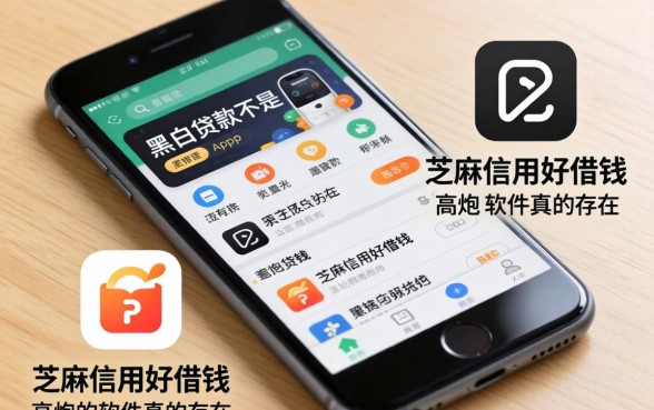 我翻烂了手机才发现，芝麻信用好借钱app和黑白贷款不是高炮的软件真的存在