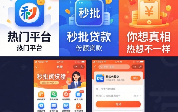 我试了五个热门平台，发现秒批小额贷款的真相和你想的不一样