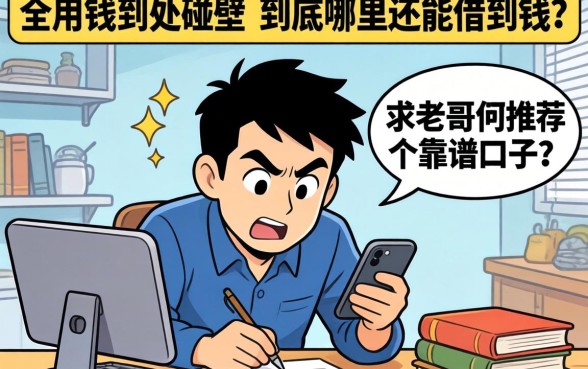 急用钱到处碰壁，到底哪里还能借到钱？求老哥们推荐个靠谱口子！