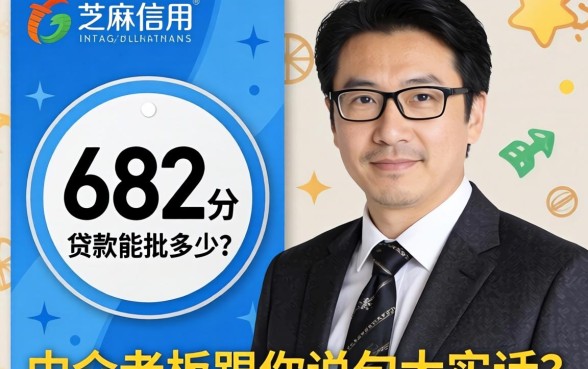 芝麻信用682分贷款能批多少？中介老板跟你说句大实话