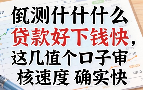 实测什么贷款好下钱快，这几个口子审核速度确实快