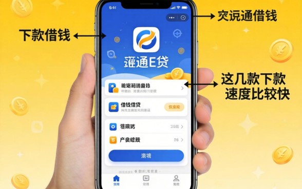 类似华通e贷一样的借钱软件，这几款下款速度比较快
