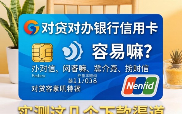 网贷在办银行信用卡容易嘛？实测这几个下款渠道