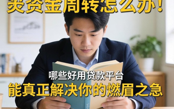 急需资金周转怎么办？哪些好用贷款平台能真正解决你的燃眉之急？