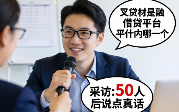 现在最好的借贷平台是哪一个呢？我采访了50人后说点真话