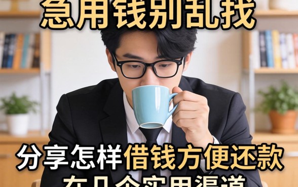 急用钱别乱找，分享怎样借钱方便还款的几个实用渠道