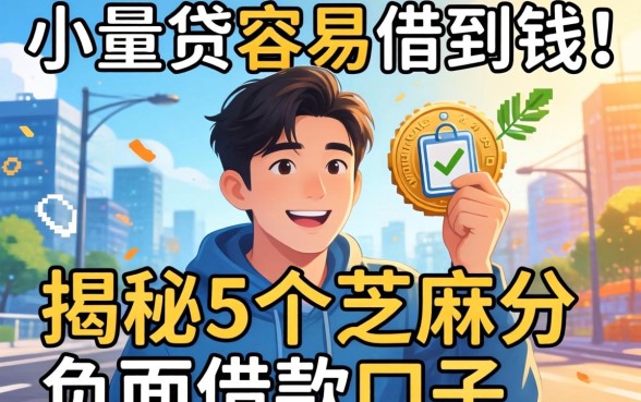 哪些小额贷容易借到钱，揭秘5个芝麻分负面借款的口子