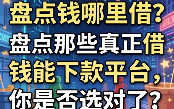 急需用钱哪里借？盘点那些真正借钱能下款的平台，你是否选对了？