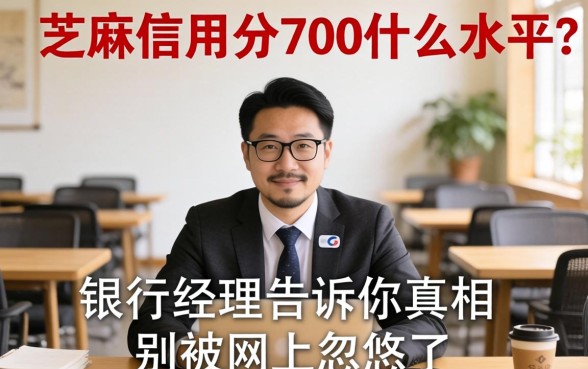 芝麻信用分700什么水平？银行经理告诉你真相，别被网上忽悠了