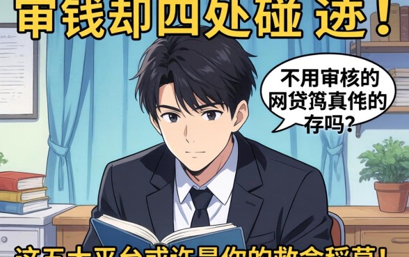 急需用钱却四处碰壁？2026不用审核的网贷真的存在吗？这五大平台或许是你的救命稻草！