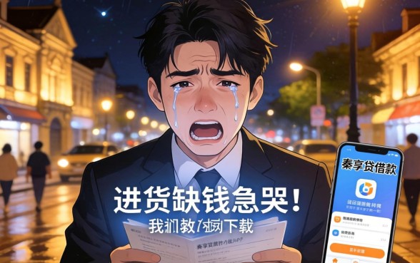 半夜进货缺钱急哭？类似秦享贷借款app下载一样方便的网贷平台救过我的命