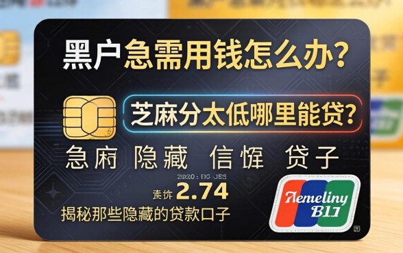 信用黑户急需用钱怎么办？芝麻分太低哪里能贷？揭秘那些隐藏的贷款口子