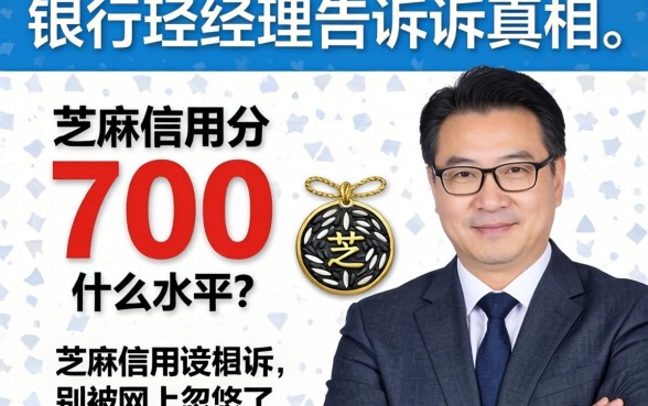 芝麻信用分700什么水平？银行经理告诉你真相，别被网上忽悠了