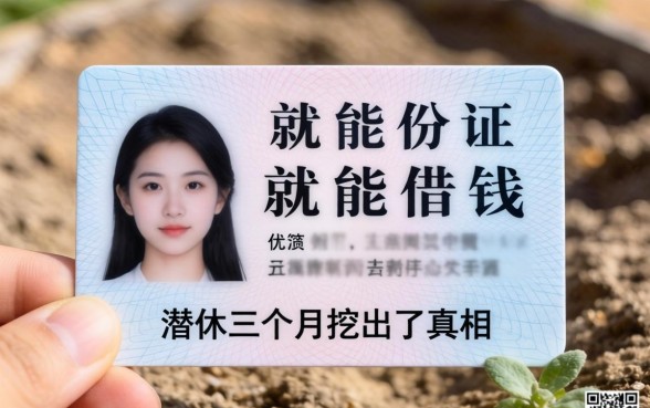 只用身份证就能借钱的网站有哪些？我潜伏三个月挖出了真相