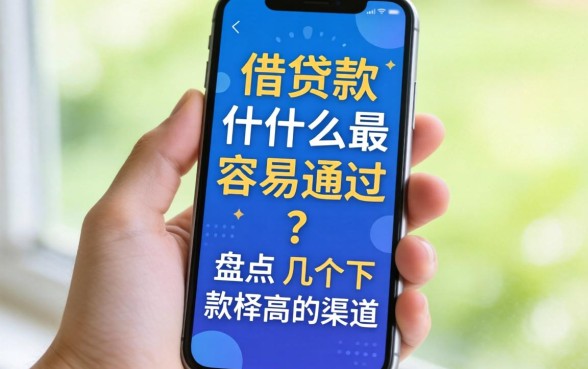 手机借款什么最容易通过？盘点几个下款率高的渠道