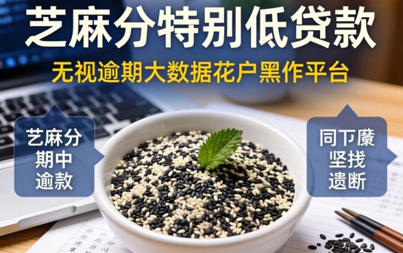 芝麻分特别低的贷款，概括五个无视逾期大数据花户黑户平台