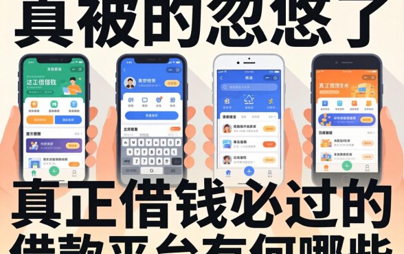 别被忽悠了，真正借钱必过的借款平台有哪些软件？