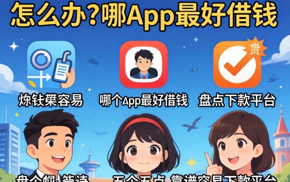 急需用钱怎么办？哪个app最好借钱？盘点五个靠谱容易下款的平台