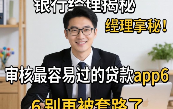 银行经理揭秘：审核最容易过的贷款app6，别再被套路了