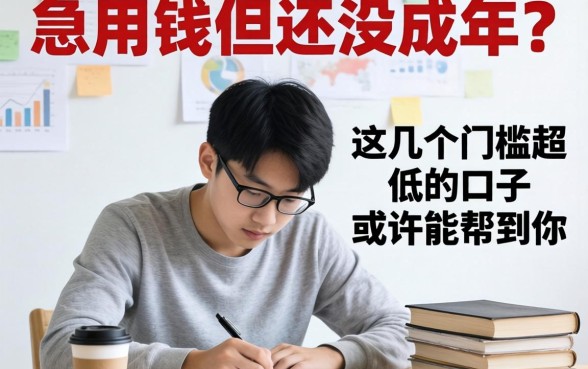 急用钱但还没成年？这几个门槛超低的口子或许能帮到你