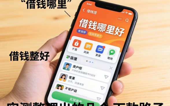 手机上借钱哪里好？实测整理出的几个下款路子