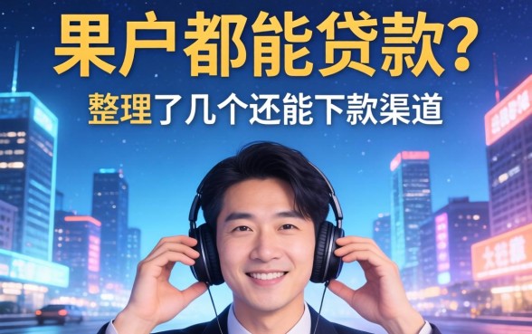 不是黑户都能贷款吗？整理了几个还能下款的渠道