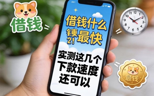 手机借钱什么最快？实测这几个下款速度还可以