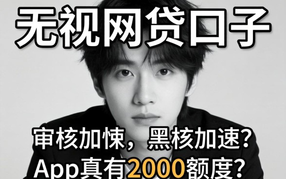 我试了那些无视黑白的网贷口子，审核加快的app真有2000额度吗