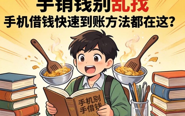 急需用钱别乱找,手机借钱快速到账方法都在这了