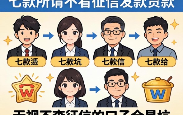 我试了七款所谓不看征信的贷款,发现无视不查征信的口子全是坑