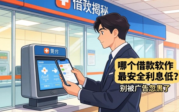 银行内部人揭秘：哪个借款软件最安全利息低？别被广告忽悠了
