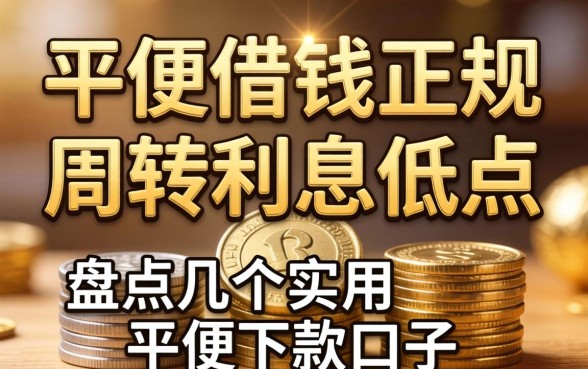 什么平台借钱正规周转利息低点？盘点几个实用的下款口子