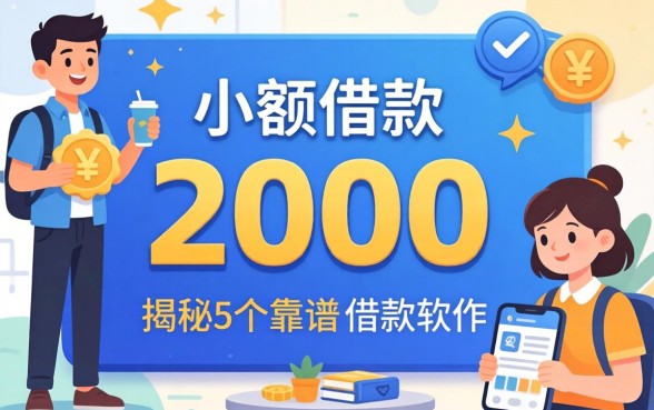 个人小额借款2000，揭秘5个靠谱的借款软件