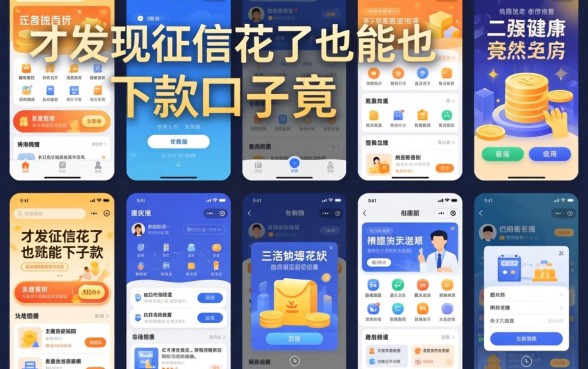 我试了十几个平台，才发现征信花了也能下款的口子竟然是这些