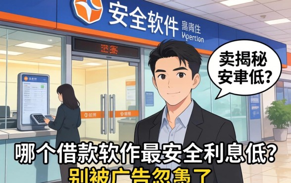 银行内部人揭秘：哪个借款软件最安全利息低？别被广告忽悠了