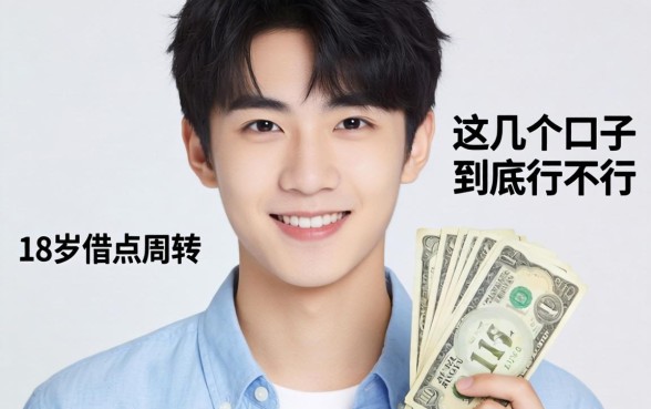 刚满18岁想借点钱周转，这几个口子到底行不行？