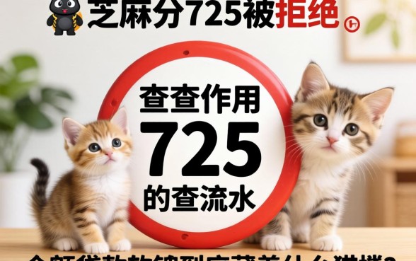 我芝麻分725却被拒，不查流水的小额贷款软件到底藏着什么猫腻