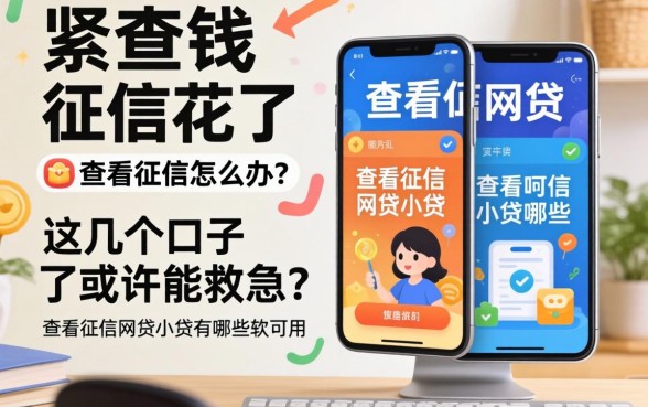 急需用钱征信花了怎么办？不查看征信的网贷小贷有哪些软件可以用？这几个口子或许能救急