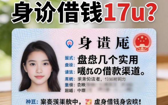 身份证怎么借钱17u？盘点几个实用的借款渠道