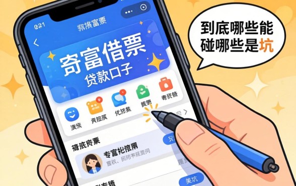 类似奇富借条app一样的贷款口子，到底哪些能碰哪些是坑？