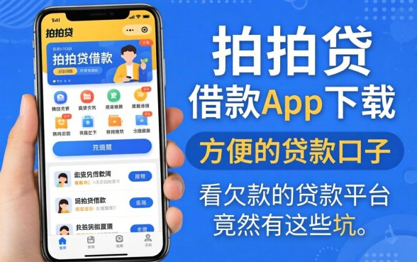 我试了像拍拍贷借款app下载一样方便的贷款口子，发现不看欠款的贷款平台竟然有这些坑